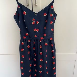 J. Crew Navy Watermelon Dress